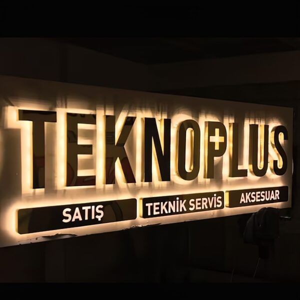 LETTRES BOITIERS 3D LED "TEKNO PLUS" ENSEIGNE LUMINEUSE EXTÉRIEURE 40CM