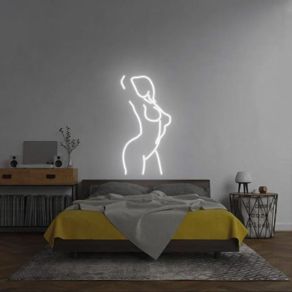 ENSEIGNE LUMINEUSE "SILHOUETTE DE FEMME" NÉON FLEX PERSONNALISÉE, CHOIX DE TAILLE ET COULEUR, de 60 à 250 cm – Image 3