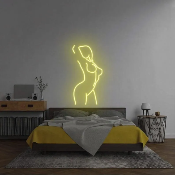 ENSEIGNE LUMINEUSE "SILHOUETTE DE FEMME" NÉON FLEX PERSONNALISÉE, CHOIX DE TAILLE ET COULEUR, de 60 à 250 cm – Image 2